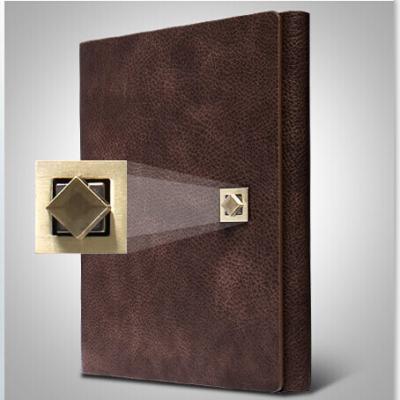 China 2020 Leather Hardcover Business Agenda Organizer with Metal Clip for sale