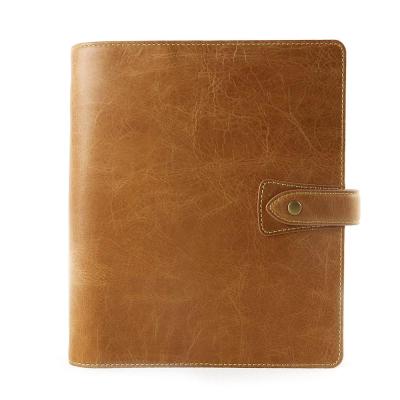 China Refillable Refillable Loose Leaf Notebook Leather Journal for Planner Organizer for sale