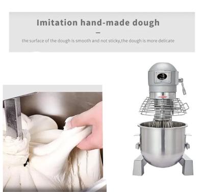 China Snack Plant 20L Kneader Pizza Dough Bakery Flour Mixer Machine Spiral Mixer Bread Dough Mixer for sale