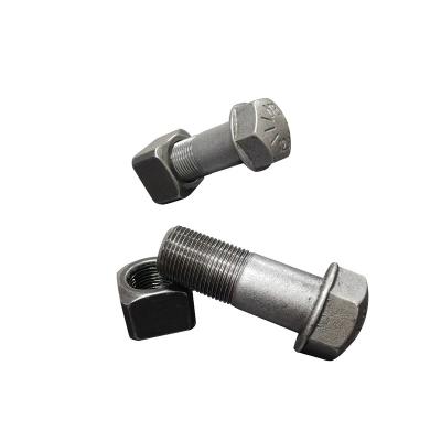 China Anti-loose Made in China M22 Chassis Spare Parts Excavator Track Plate Bolt Nut for sale