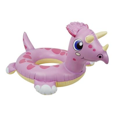 China Kid Pink Dinosaur Aquatic Swim Ring Pool Ring Toy for Kids for sale