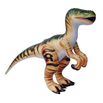 China 22inL Toy PVC Dinosaur Inflatable Soft Explosion Toy Inflatable Toy Animal For Kids Inflatable Raptor For Party Decor for sale