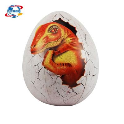 China PVC 38cm Large Garden Decor Blow Up Eggs Inflatable Easter Egg With LED For Halloween Decoration for sale