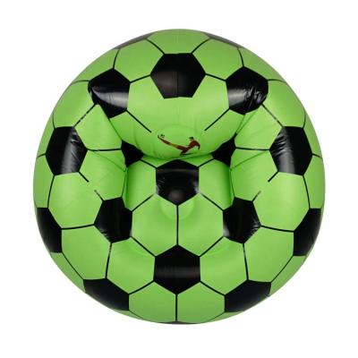 China En71 Green Inflatable Sofa Soccer Chair Inflatable Air Chair For Leisure for sale