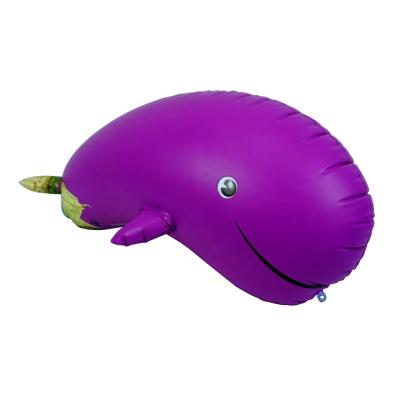 China 26in L Eggplant Whale Inflatable Animal Toy For Kid Children 26