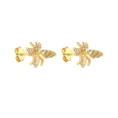 China CLASSIC 925 Hot Selling Sterling Silver Fashion Earrings Dropshipping Cute Small Earrings Bee Earrings for sale