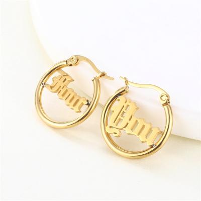 China Romantic Jewelry 925 Stainless Steel Stud Cross Girls Charm Fashion Gold Plated Asymmetric Silver Hook Cuff Women Earring for sale