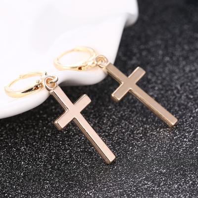 China FASHIONABLE Polymer Clay Bollywood OEM Duoying Circle Dangling Earring Handmade Cross Earring for sale