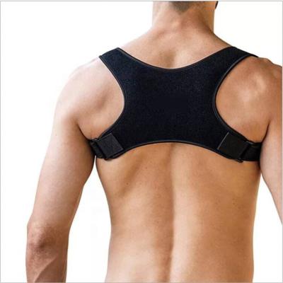 China Adjustable Posture Corrector Fully Hook And Loop Belt Posture Corrector Orthopedic Lumbar Back Strap Shoulder Support Best For Women for sale