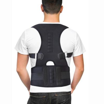 China Neoprene Back Braces Neoprene Othopedic Back Brace Posture Correctors Adjustable Magnetic Posture Belt Wholesale for sale