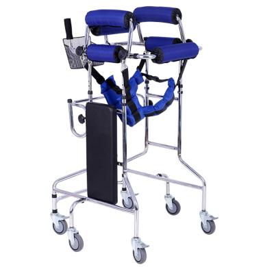 China Adjustable Folding Canes Child Cerebral Palsy Hemiplegia Hemiplegia Walker Rehabilitation Training Equipment Stand Standard Frames for sale