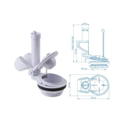 China ABS Toilet Tank Accessories With Adjustable Overflow Pipe Height In Modern Design for sale