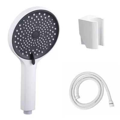 China Custom Design Hand Held Shower Head With Shower Holder And Hose In Polished Plastic for sale