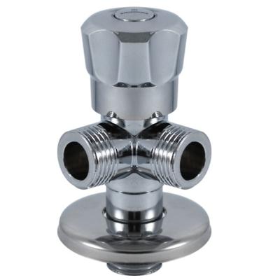 China Chrome Toilet Angle Valve Three-Way Angle Stop Valve For Kitchen And Bathroom for sale