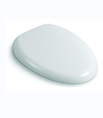 China Universal Quiet-Close Round Toilet Lid With Non-Slip Seat Bumpers White Polypropylene for sale