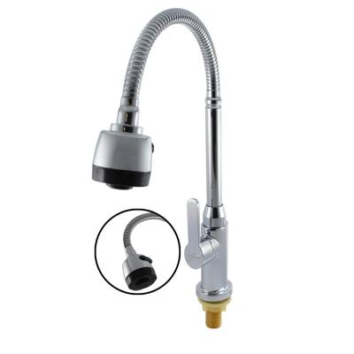 China Modern Hot Cold Water Tap with Traditional Design Polished Zinc Single Handle Faucet for sale