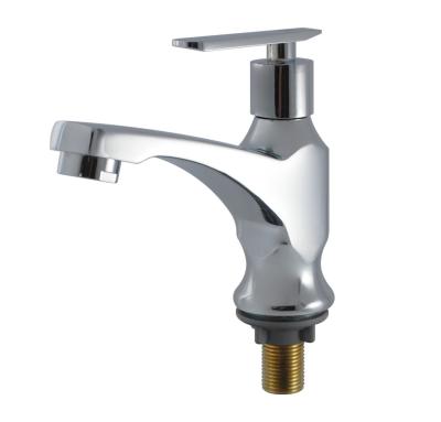 China Brass Single Handle Water Faucet For Deck Mounting In Washroom Basin And Installation for sale