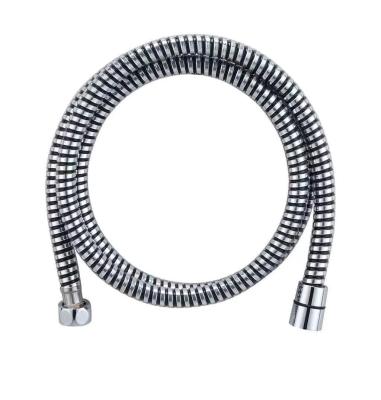 China Silver Black Bathroom Custom Length Ultra-Flexible PVC Shower Hose 1.5M With And Finish for sale