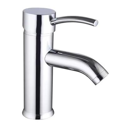 China Lavatory Vanity Sink Faucet With Plate Earthenware Cartridge And Single Handle Design for sale