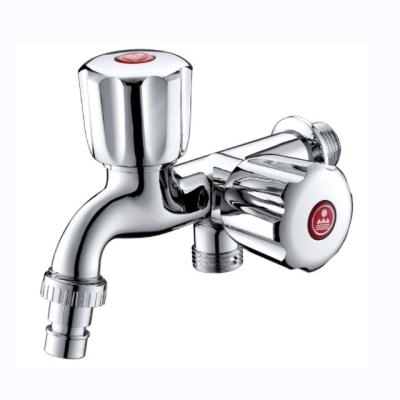 China Single hole ABS double quick open faucet for bathroom kitchen and washing machine for sale