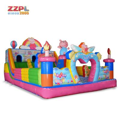 China PVC Giant Inflatable Fun City , Attractive Inflatable Playground for sale