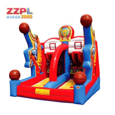 China Inflatable Porcelain Vinyl ZZPL Sports Games Inflatable Basketball Games Games For Sale for sale