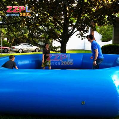 China 1000D PVC Tarpaulin Cold Water Park Sports Games Kids Inflatable Pool for sale