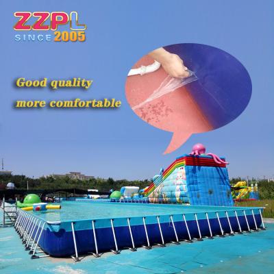 China PVC 2019 summers metal frame swimming pool for commercial/inflatable water park water pool/PVC metal frame swimming pool for sale