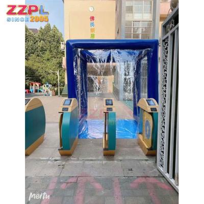 China Portable Inflatable Isolation Tent Fog Tunnel Passageway With Spray Fog Fog Sanitizier CHAMBER for sale