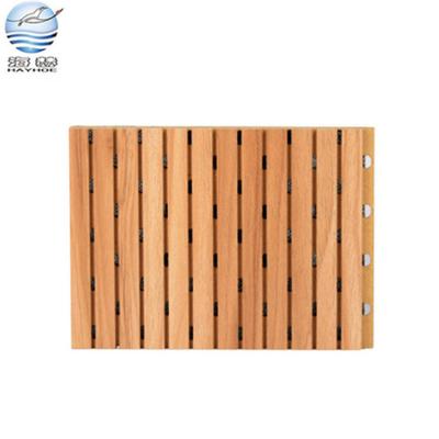 중국 Highly Efficient Sound Absorption Best Selling Waterproof Sound Absorbing Wooden Slotted Construction Acoustic Sandwich Panel 판매용