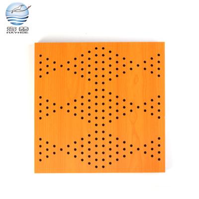 China Highly Efficient High Quality Modern Construction Sound Absorption Sound Absorbing Panel Perforated Indoor Acoustic Panel for sale