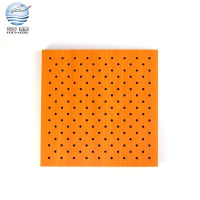 China Highly Effective Modern Popular Sound Absorption Soundproof Board Perforated Noise Reduction Cheap Acoustic Panel for sale