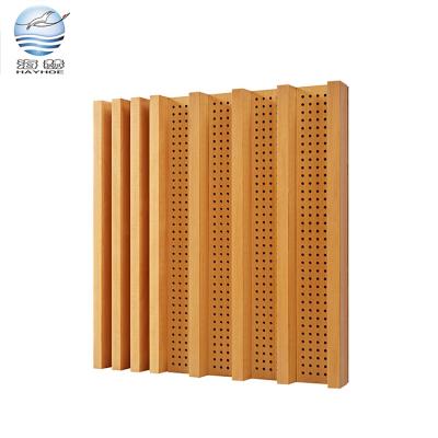 China Eco-friendly Diffusion Sound Insulation Panel Solid Wood Indoor Conference Room Sound Absorption And Sound Insulation Material Manufacturer zu verkaufen