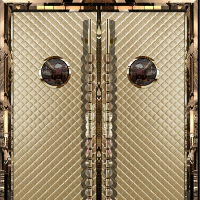 China Decoration Frame Stainless Steel Aluminum Soundproof Acoustic Door For Bar for sale