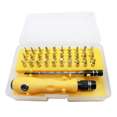 China Mulit-purpose best quality 32 in 1 screwdriver set universal electronics repair device DIY manual tool kit with adjustable flexible shaft for sale