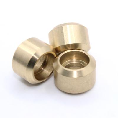 China Factory Price Custom Non-Standard Brass Small Round Spacer Bushing Machinend Bushing Brass Bushing for sale