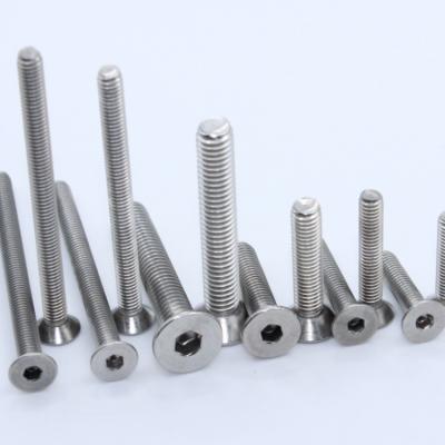 China Flat factory directly sell stainless steel sus304 DIN 7991 screw socket countersunk hex head machine screw for sale