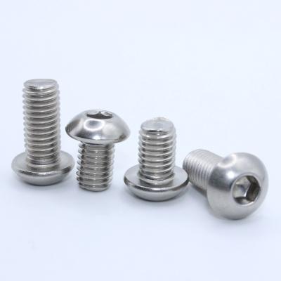 China Factory Hot Sale DIN7380 SUS304 Stainless Steel Round Machine Screw Hexagon High Quality Knob Socket Head Screw for sale