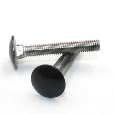 China Galvanized DIN 603 Security Truss Bolts And Nuts Stainless Steel Black Mushroom SS304 Square Head Neck Bolts for sale