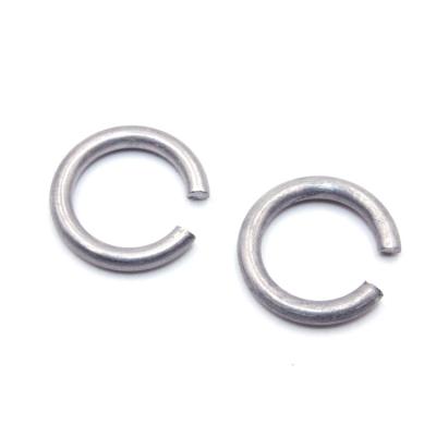 China Industrial Factory Low Price Customized Carbon Steel Stainless Steel Guides C Round Rings Open Jump Rings for sale