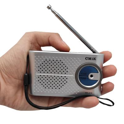 China OEM Mini Pocket FM Pocket Portable Antenna CMIK mk-219 Extra Cheap Travel Radio Home Portable Radio for sale