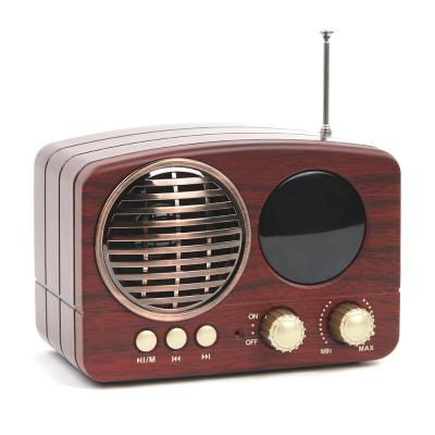 China usb tf fm fm radio cmik mk-616 retro player wireless home portable radio antique card portable audio gift for sale