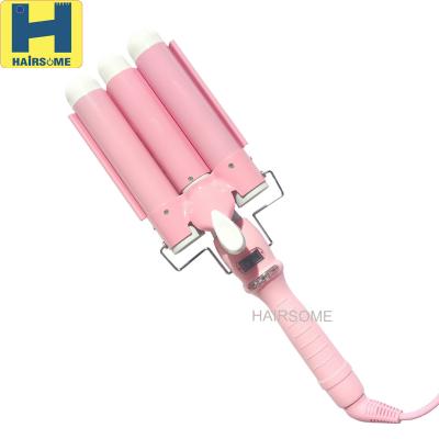 China Aluminum Hair Waver Professional 3 Barrel Roller Hair Curler Ceramic Coating for sale