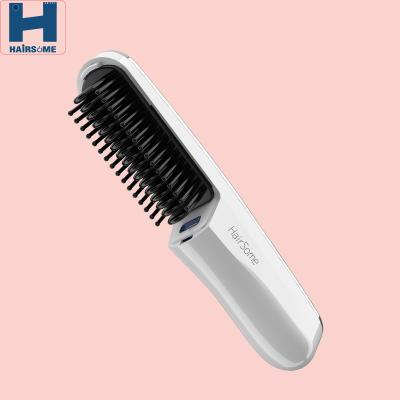 China Rechargeable safety beard straightener - hair brush with Ion Function for sale