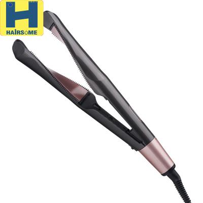 China Whole Sales Aluminum 2 in 1 Hair Styling Tools PTC Heating Twist Hair Straightener Fast Hair Curler for sale