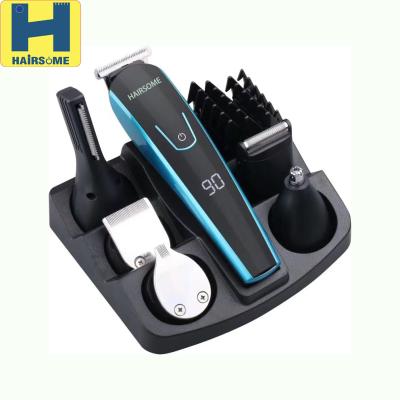 China Safety 6 in 1 rechargeable men'ts grooming set MG-08C LCD display for sale