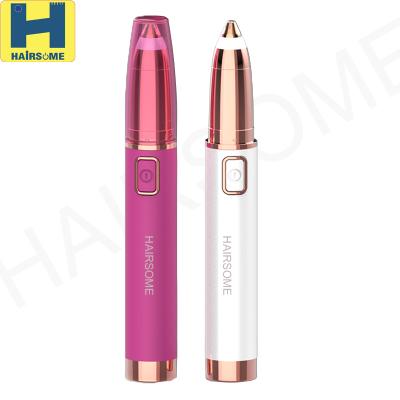 China Rechargeable Safety Eyebrow Trimmer 18k Gold Plated for sale