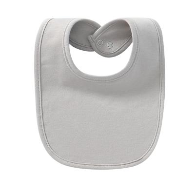 China Facory Supplier OEM Wholesalefull Washable Baby Waterproof Customized Plain Food Bib Polyester Kids Newborn Bibs for sale