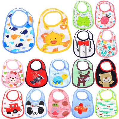 China Wholesale Popular Cute Newborn Infant Soft Colorful Safety Tollder Bib Waterproof Baby Printed Bibs for sale