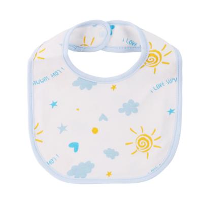 China Viable Hot Sale Apron Toddler Protector Newborn Baby Kids Waterproof Washable Cotton Printed Baby Bibs for sale